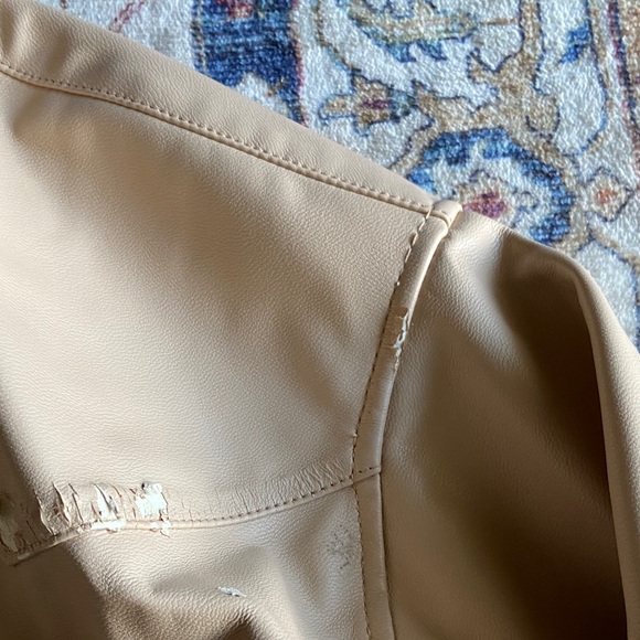 Levi's Tan Pleather Jacket - Picture 7 of 8